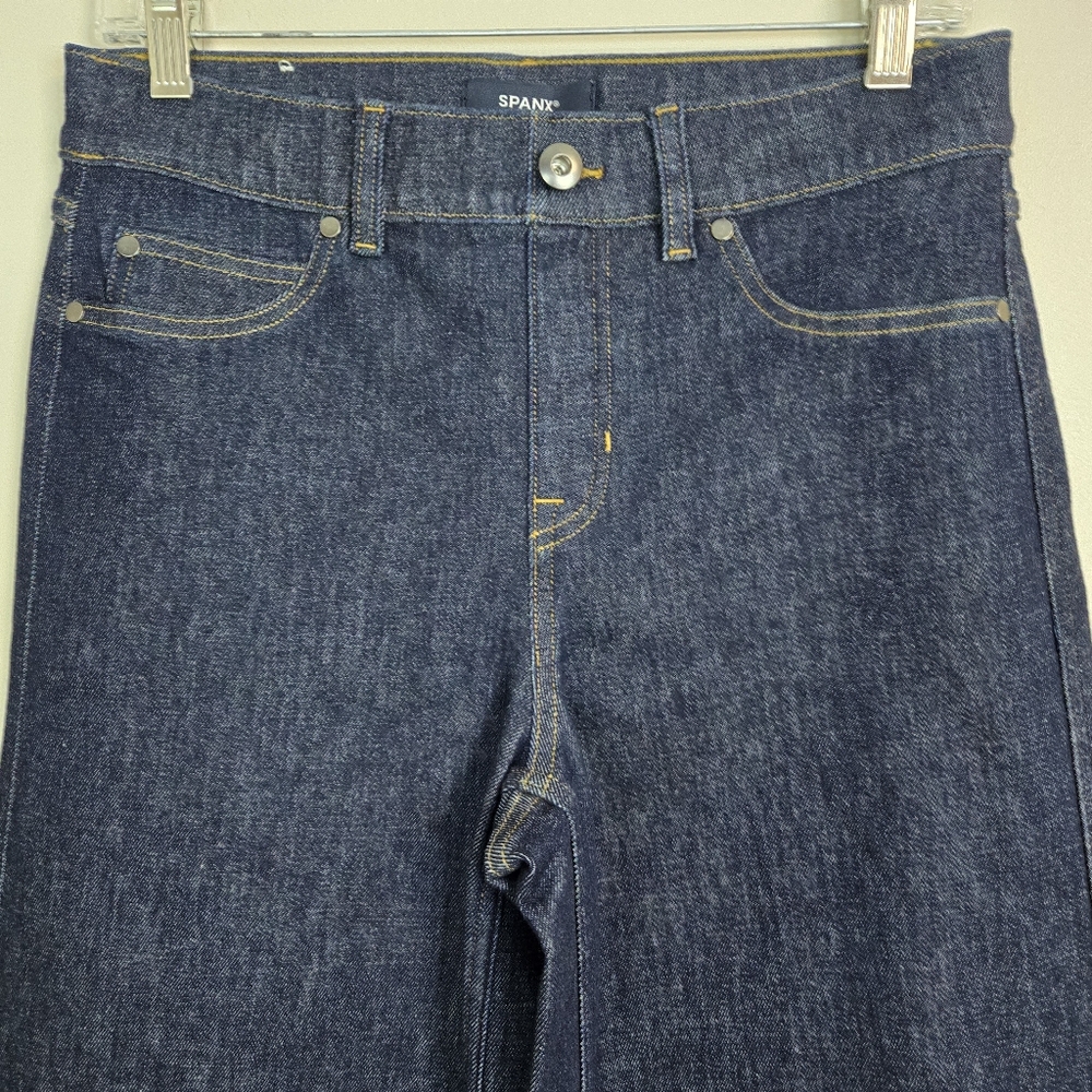 SPANXshape™ Everywhere Dark Blue Wide Leg Jeans, Size MP ~ NWT - Picture 7 of 16